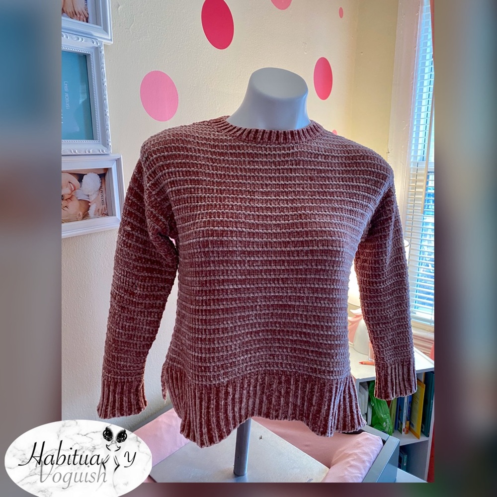 Zara Knitwear Fancy Collection Pink and Silver
